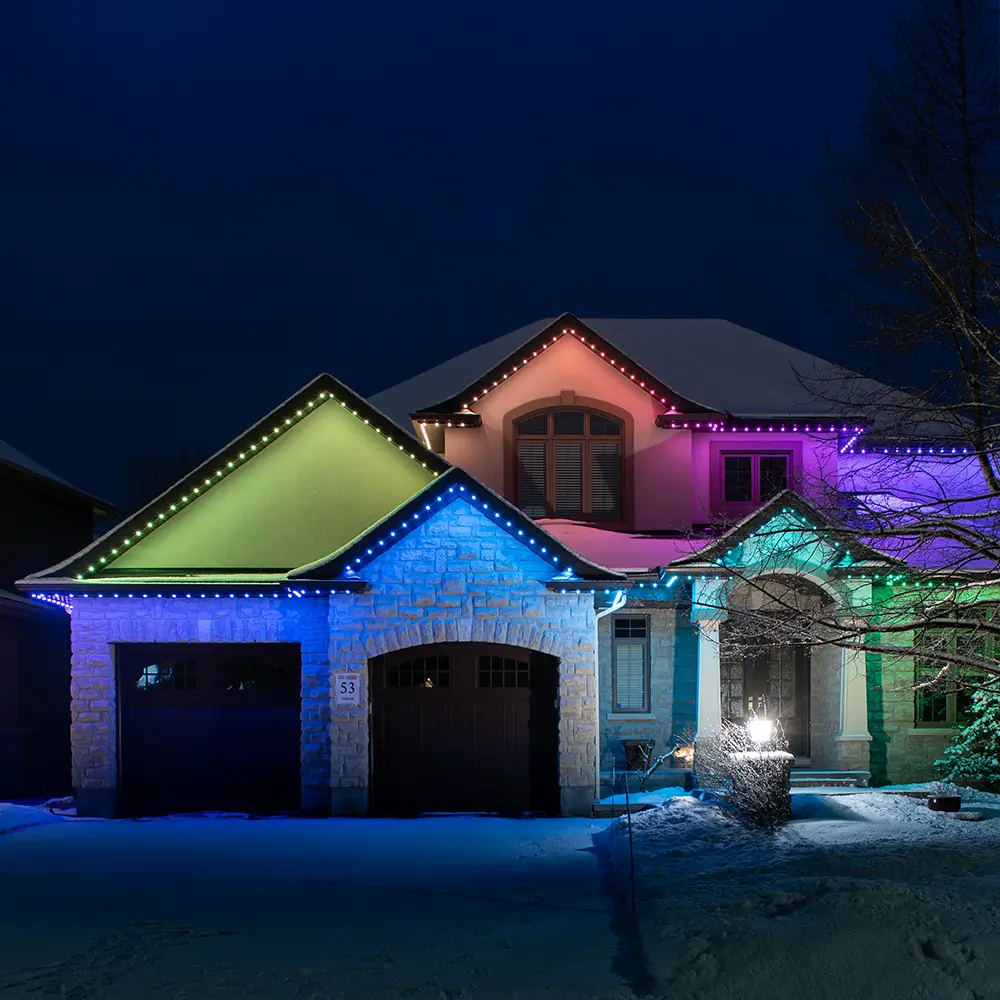 City government facility illuminated with energy-efficient LED system